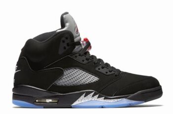 Retro Air Jordan 5 Metallic Black