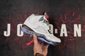 Retro Air Jordan 5 White Cement