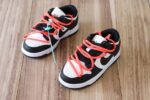 Dunk SB Low Panda White Black Orange Kids