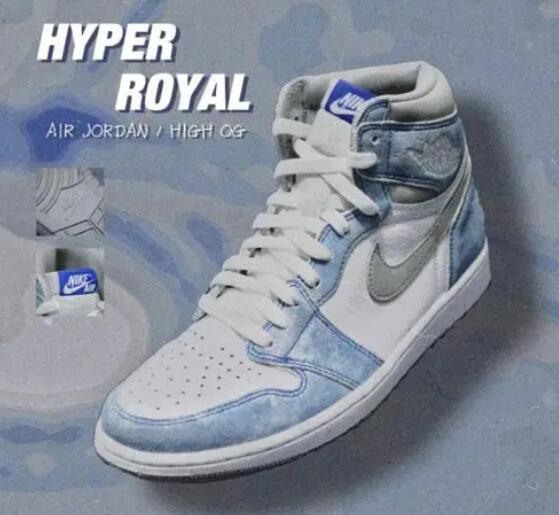 Air Jordan 1 Retro High OG Hyper Royal shoes