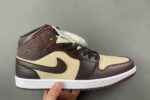 Air Jordan 1 Mid SE Coffee Black Beige Men’s