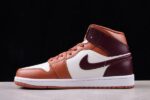 Retro Air Jordan 1 Mid Brown White Men’s