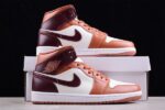 Retro Air Jordan 1 Mid Brown White Men’s