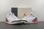 Retro Air Jordan 3 White Orange Gray Men’s