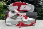 Air Jordan 4 Year of Dragon White Gray Red