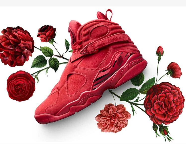 Air Jordan 8 WMNS Valentines Day Sneakers