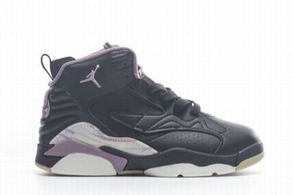 Retro Air Jordan 6 Black White Purple Kids