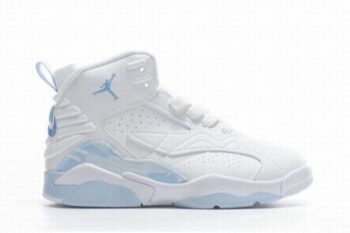 Retro Air Jordan 6 White Nattier Blue Kids