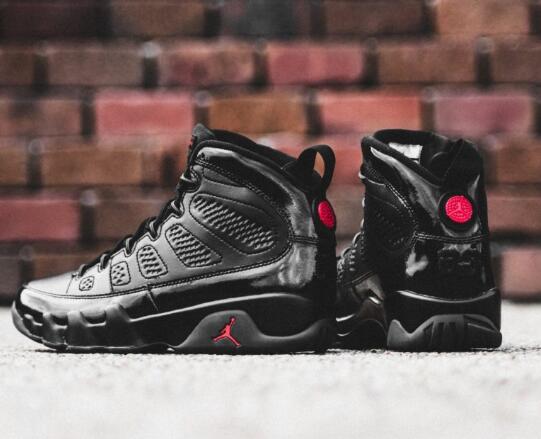 new Air Jordan 9 Bred Black Anthracite Red for sale