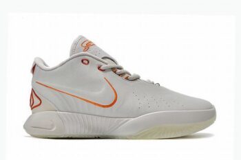 Zoom LeBron 21 White Orange Low Men's