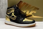 Cheap Retro Air Jordan 1 Black Gold Men’s