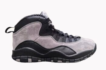 Retro Air Jordan 10 Black Grey Men's