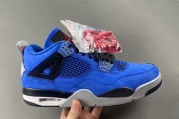 Retro Air Jordan 4 Royal Blue Black Men's