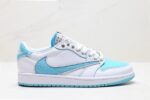 Travis Scott x Air Jordan 1 Low Reverse Mocha White Blue