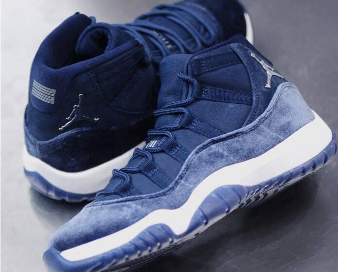 Cheap Retro Air Jordan 11 Navy White Shoes Online