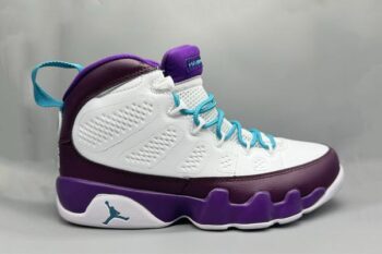 Retro Air Jordan 9 White Purple Men's