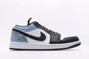 Air Jordan 1 Low White Black Jade Men's