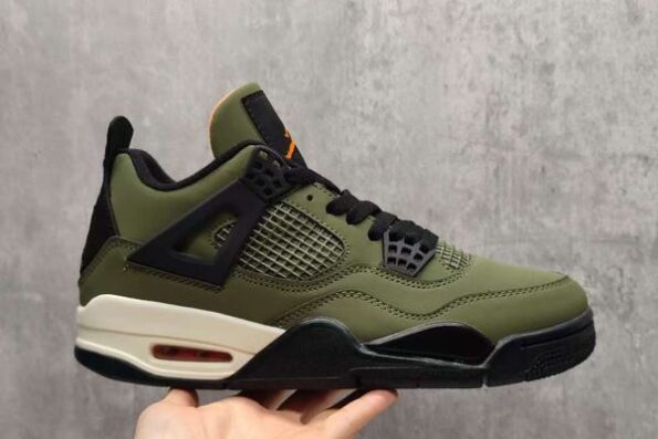 Air Jordan 4 Green Olive Black Men's