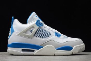 Air Jordan 4 Retro White Blue Grey