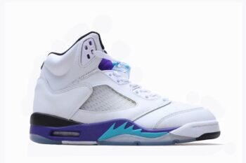 Air Jordan 5 White Purple Grape