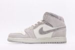 Retro Air Jordan 1 Mid White Grey Men’s