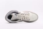 Retro Air Jordan 1 Mid White Grey Men’s