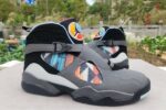 Air Jordan 8 Grey Black Blue Orange Men’s