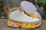 Cheap Air Jordan 9 White Brown Yellow Men’s