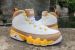 Cheap Air Jordan 9 White Brown Yellow Men’s