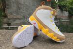 Cheap Air Jordan 9 White Brown Yellow Men’s