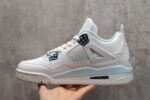 Retro Air Jordan 4 Aluminum White Blue Men’s