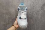 Retro Air Jordan 4 Aluminum White Blue Men’s