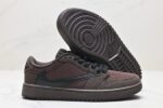 TS x Air Jordan 1 Low Reverse Mocha White Red Black