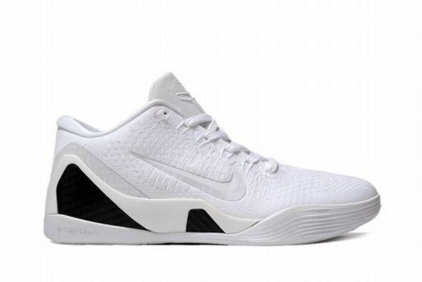 Zoom Kobe 9 White Black Men's