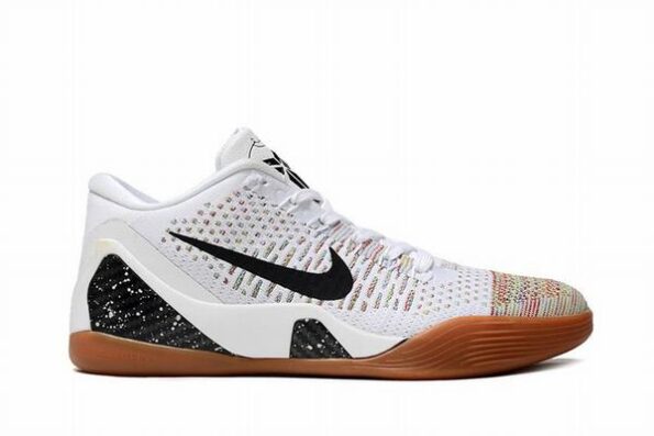 Zoom Kobe 9 White Black Brown Men's