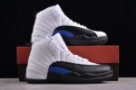 Air Jordan 12 White Black Blue for cheap