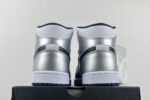 Air Jordan 1 Mid White Black Silver Men’s