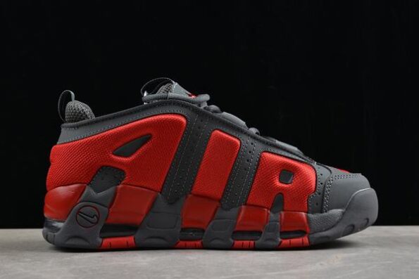 Air More Uptempo Black Red Men's