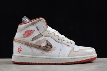 Air Jordan 1 Mid OG Year of snake White Rose Pink