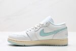 Cheap Air Jordan 1 Low White Green Women’s