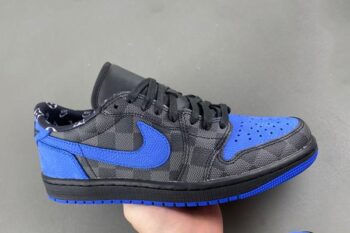 Air Jordan 1 Low Black Royal Blue Men's