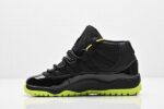 Retro Air Jordan 11 Black Green Kids
