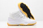 Retro Air Jordan 11 White Yellow Kids