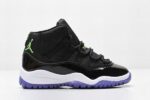 Retro Air Jordan 11 Black White Purple Kids