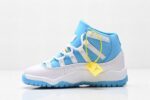 Retro Air Jordan 11 Kid White Blue Kids