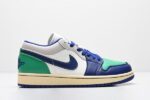 Air Jordan 1 Low White Blue Green Men's