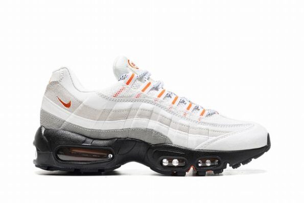 Air Max 95 White Grey Black Orange 2025 Men's