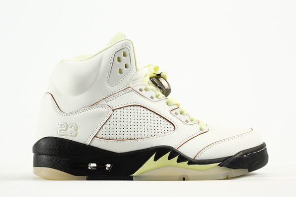 Air Jordan 5 Luminous Green And Sail Men's