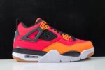 Air Jordan 4 Red Orange Black Men's