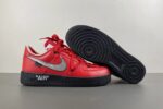 Off-White x Air Force 1 Low Red Silver Black Men’s